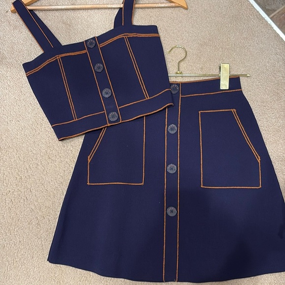 SANDRO PARIS KNIT SKIRT SET- NWOT - Picture 1 of 5